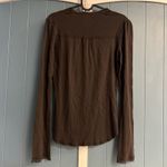 LINQ California Chocolate Brown Henley Women’s Size L Large MSRP $68 NWT Photo 5