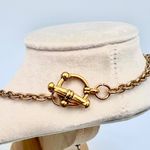 Handmade Green Art Glass Necklace Statement Beads Drop Pendant Toggle Clasp Photo 4