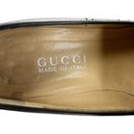 Gucci Womens Loafers Shoes Patent Leather Black 6B 100 0430 Photo 8