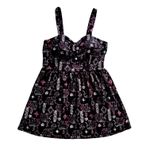 No Boundaries  XL Elephant Print Dress Sleeveless Mini‎ Black Pink Cute Photo 0