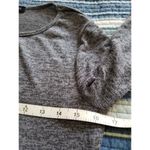 Max+Ash Knit Babydoll Mini Dress Womens Balloon Sleeve Round Neck Black White M Gray Size M Photo 5