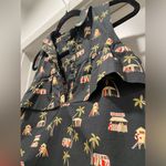 ZARA Trafaluc Collection Surf Shack Graphic Print Collared Cropped Tank Top - S Photo 8