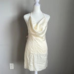 Fame and Partners NEW   Satin Cowl Neck Mini Dress Photo 1