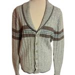 Vintage 70s striped grandpa cardigan Size XL Photo 0