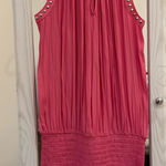 Ramy Brook  Mini Dress Pink Halter Photo 0