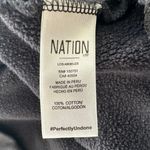 Nation Ltd Gisela Sweatshirt Black Size Medium Crewneck Puff Shoulder Photo 5