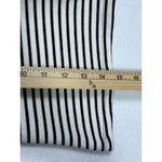 Maeve  Anthropologie Black White Ruched Striped Strapless Top Sz LG New with Tags Photo 4