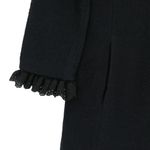 St. John Lace Trim Lace-down Back Long Buttoned Santana Knit Jacket 12 Photo 2