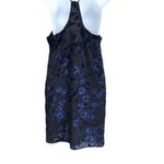 Alice + Olivia Slip Dress Fierra Y Back
Velvet Black Blue Floral Shimmering Mini Photo 3