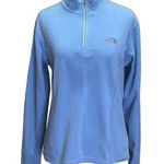 The North Face  TKA 100 Light Blue 1/4 Zip Fleece Pullover Size Medium Photo 0