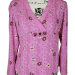 J.Jill Vintage Y2K Babydoll Top Beaded Boho Whimsigoth Fairy Grunge Size M Pink Size M Photo 0