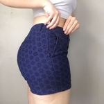 Faded Glory  High Waisted Navy Flower Shorts Photo 3