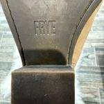 Frye Rowen Gore Mule Beige Suede Leather Block Heels Photo 9