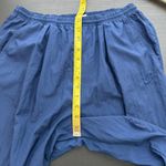 Nike Blue Elastic Waist Zip Ankle Windbreaker Activewear Joggers Size Medium Photo 10