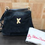 Vintage PALOMA PICASSO Italian Black Leather Convertible Shoulder Bag Photo 1