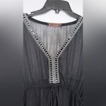 Black Sheer Tunic Top Size M Photo 2