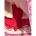 Vineyard Vines  Women's XL Pink Blue Orange Print Skort with Zipper Pocket Photo 3