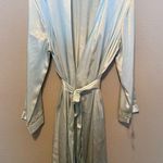 Morgan Taylor NWT  Intimates Satin Short Robe Green Women’s Medium Photo 0