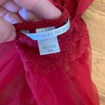 Victoria's Secret Victoria’s‎ Secret S Red Mesh Lace Babydoll Halter Sheer Nightie Top CP0177 Photo 2