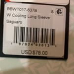 NWT Bad Birdie Women's BadElements Cooling Golf Shirt Light Green Pattern Small Photo 4