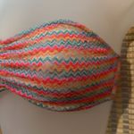 PINK - Victoria's Secret  Pastel Chevron Stripes Lace Bandeau Color Bleed Medium M Photo 5