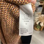 Farm Rio  Sweater Womens Medium Sunflower Forrest Embroidered Puff Sleeves Photo 4