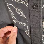 Christine Alexander Blue Rhinestone Stud Button Down Shirt Womens M Casual Black Size M Photo 7