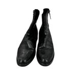 Frye Demi Metallic Black Zipper Leather Ankle Boots Photo 1