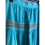 Vintage Turqouis Colorful Stitch Women's Skirt Green Photo 2