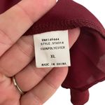 NWT Ember‎ Kimono Duster Cardigan Bell Sleeve Lace Trim Burgundy XL Red Photo 3