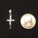 Solid Silver Chain Rope Chain 20in 2mm And Silver Cross Photo 1