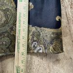 Anu 100% Wool Cardigan Jacket Embroidered Tapestry Pockets Black Artsy Sz Large Photo 6