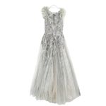 Mac Duggal  20259 Embellished Feathered Sleeveless A-Line Gown in Seamist 4 Photo 4