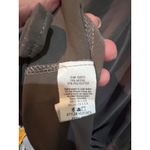 Hummingbird Modal V Neck Knit Maxi Dress Tie Waist Short Sleeve Gray Size L Photo 7