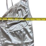 Victoria's Secret Vintage  Gold Label Satin Stretchy Lace Crop Cami Medium Ivory Photo 6