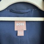 Hugo Boss  Jiletara Virgin Wool Navy Blue Two Button Blazer Office Coat Size 14 Photo 2