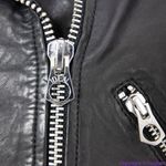 Madewell NEW  washed Leather Motorcycle‎ Jacket, size S Photo 7