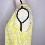 41 Hawthorn Medium Yellow Lemon Slice Sleeveless Pleated Top V Photo 4