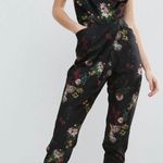 ASOS Cami Wrap Jumpsuit With Peg Leg Floral Tiger Print Photo 0