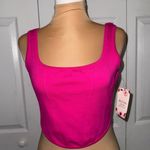 Altar'd State  NWT Pink Corset Top Size XS Hot Pink Photo 0