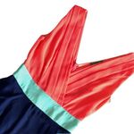 Maude Dress Color Block V Neck Sleeveless Party Dress Size Sm Photo 1