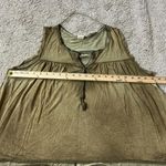 We The Free Gauze Henley Tank Top Khaki Tan Button Up Sleeveless Photo 2