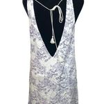 The Jetset Diaries TJD Cream Purple Paisley Print Mini Dress Size Medium Photo 4