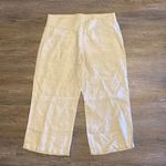 Allen Allen  USA Linen Beige Capri Pants Size L Photo 0