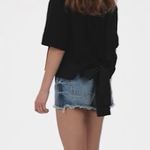 Gap Tie-Back Cropped T-Shirt black Photo 3