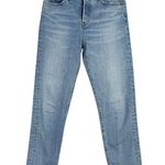 Levi's Wedgie Icon Slim Straight Crop Classic High Rise Distressed Jean 26 Blue Photo 1