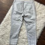 Loft Curvy High Waist Skinny Crop Tie-Dye Jeans Photo 4