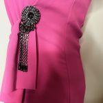 Pinko GAFF ABITO Fuchsia Ruffle Midi Dress IT 38 US 2 Elegant Cocktail Pink Photo 7