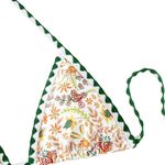 Zaful Sexy Halter Ditsy Floral Print Color Block Triangle Top Photo 2