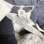 NEW Devon Windsor Holly Long Sleeve Cut Out Crew Cropped Long Sleeve Shirt M Photo 1